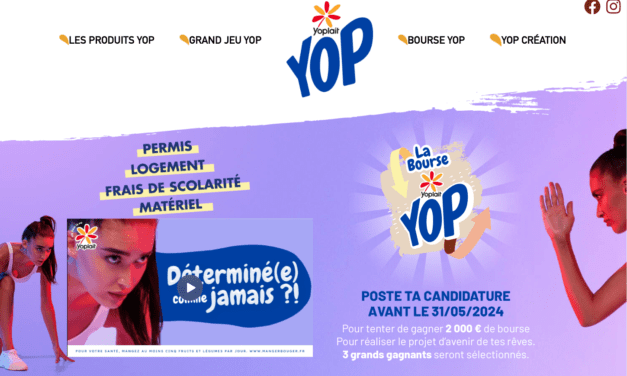 La bourse Yop est de retour en 2024